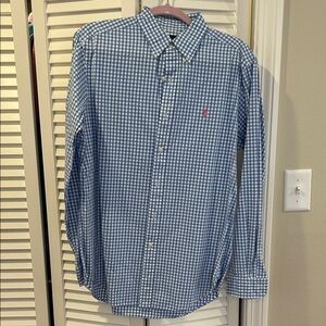 Polo Ralph Lauren Blue and White Checkered Shirt